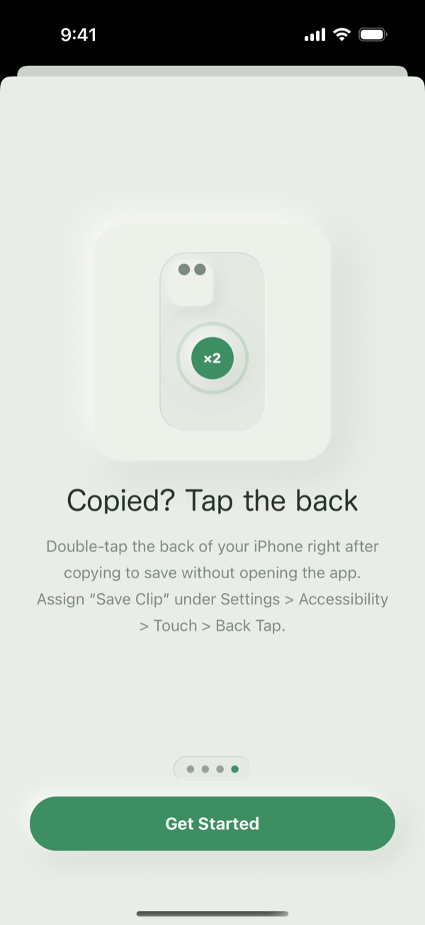 Back Tap